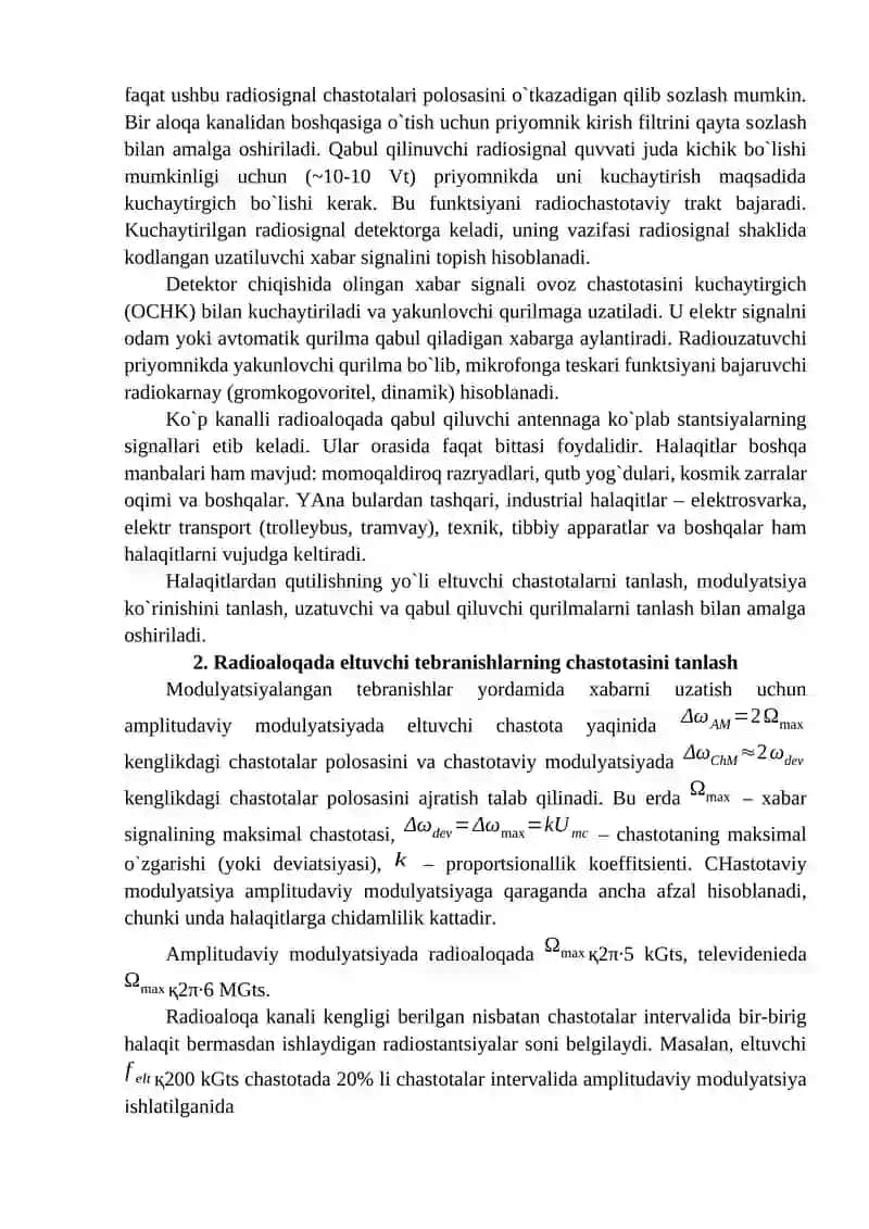 Radiоtехnik jarayonlar radiоsistеmalar. 3