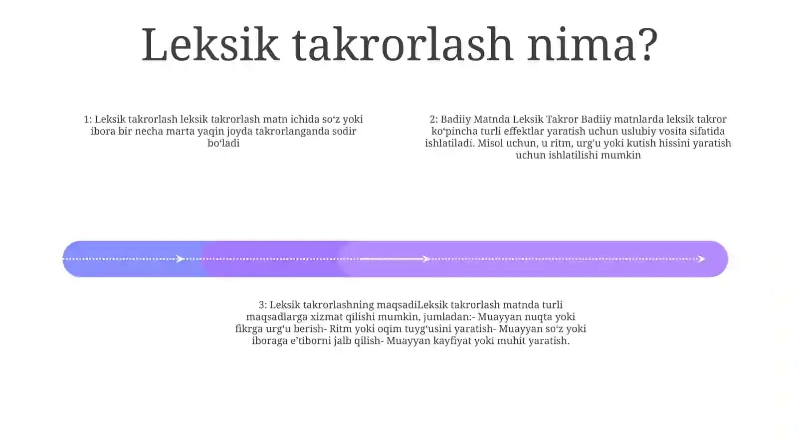 Badiiy Matnda Leksik Takror 3