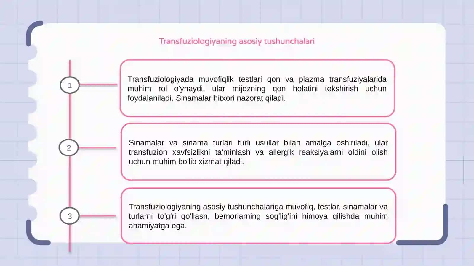 Transfuziologiya fanidan Muvofiqlik testlari. Sinamalar va sinama turlari haqida 3