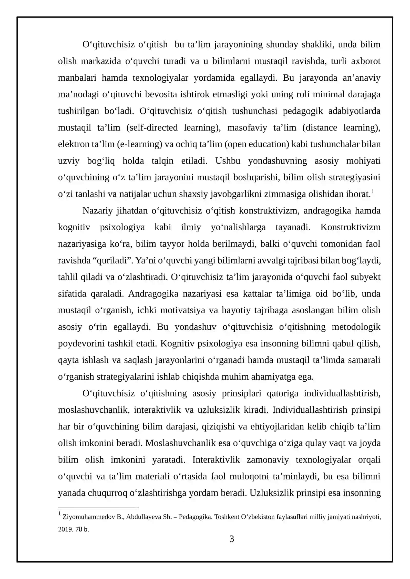 O'qituvchisiz o'qitishning mohiyati va qo'llanish sohalari 3