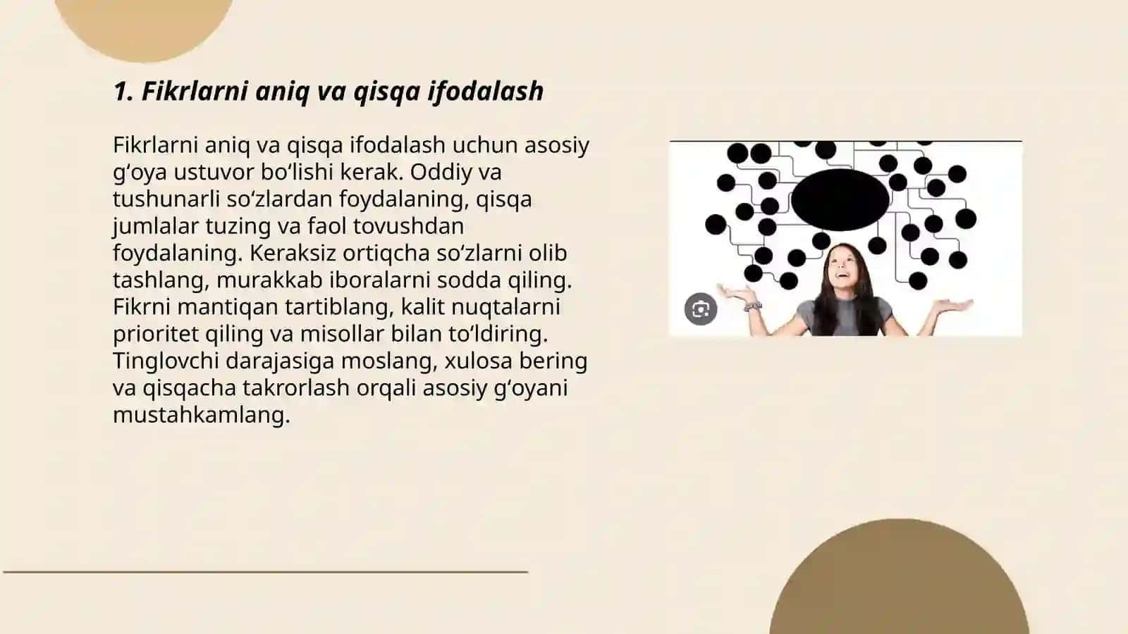 Fikrlarni tushunarli va Samarali ifodalash mashg‘ulotlari 3
