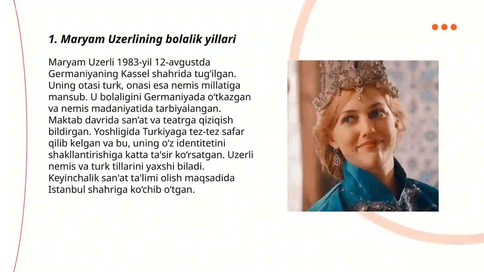 Maryam Uzerli hayoti va ijodi 3