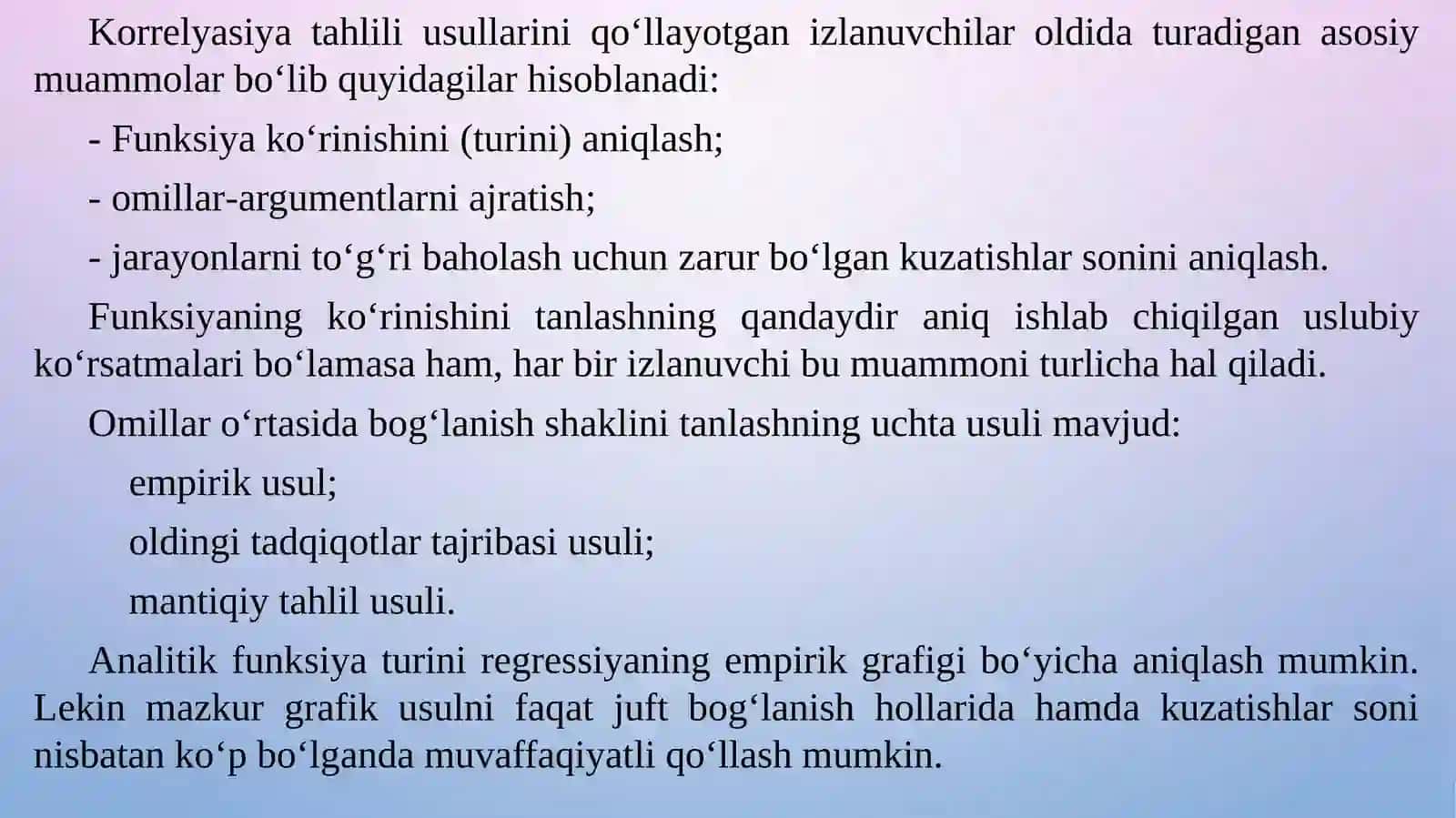 KO‘P OMILLI REGRESSIYA 3
