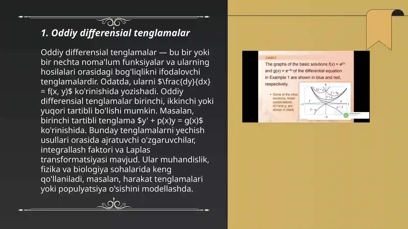 Oddiy differensial tenglamalar 3