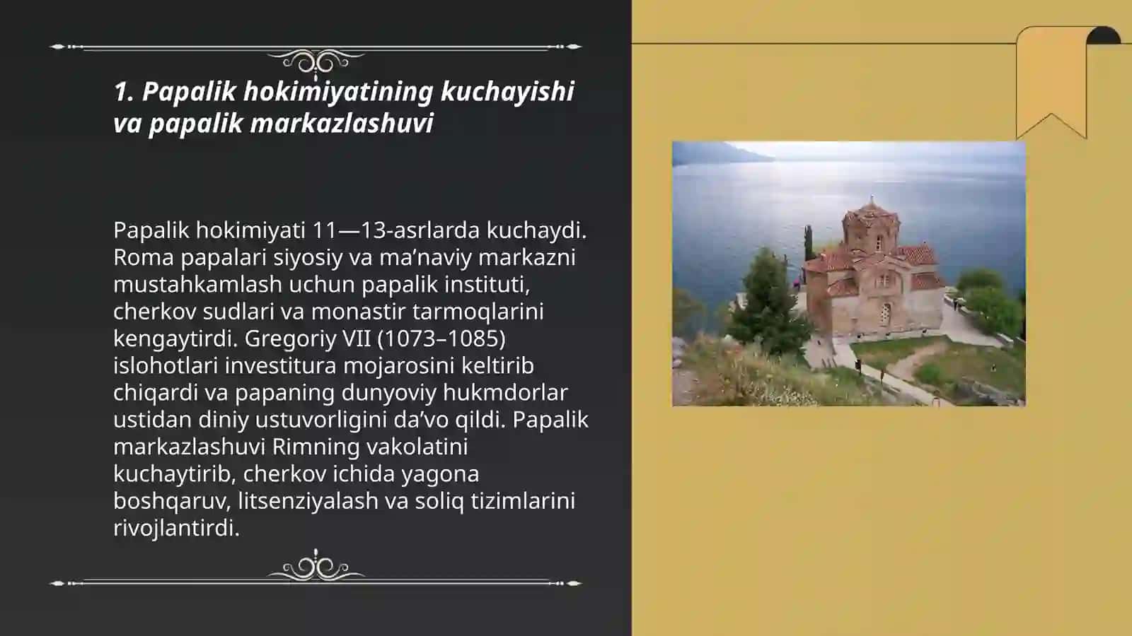 O'rta asrlarda xristian olamida sodir bo'lgan o'garishlar 3