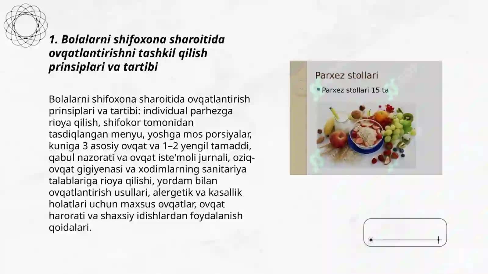 Bolalarni shifoxona sharoitida ovqatlantirishni tashkil qilish 3