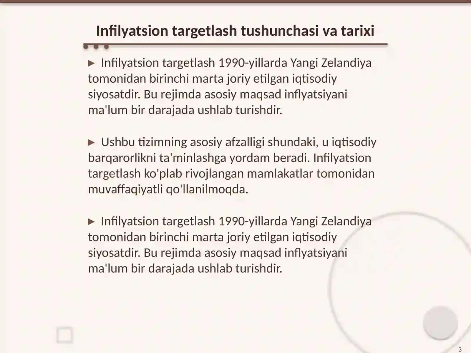 Infilyatsion targetlash rejimi va uni amalga oshirilishi 3