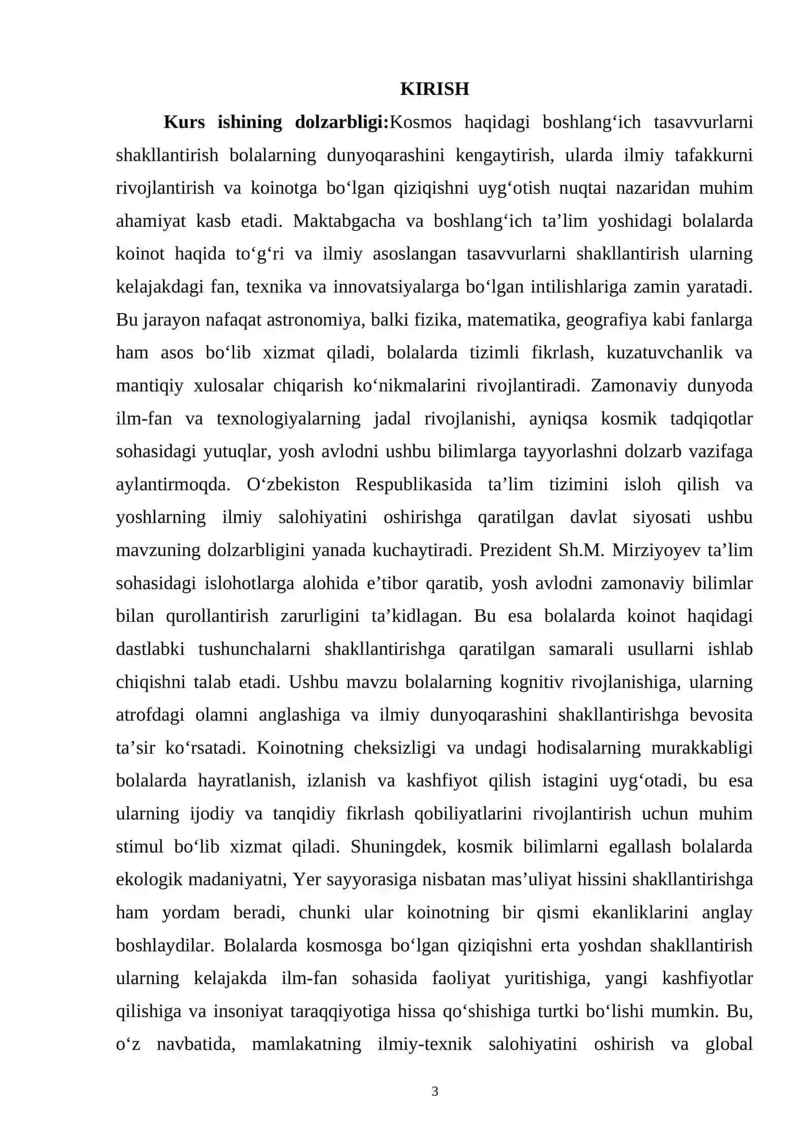KOSMOS HAQIDAGI BOSHLANG‘ICH TASAVVURLARNI SHAKLLANTIRISH USULLARI 3