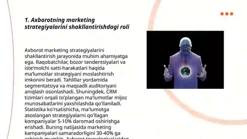 Axborotning marketing strategiyalarini shakllantirishdagi roli 3