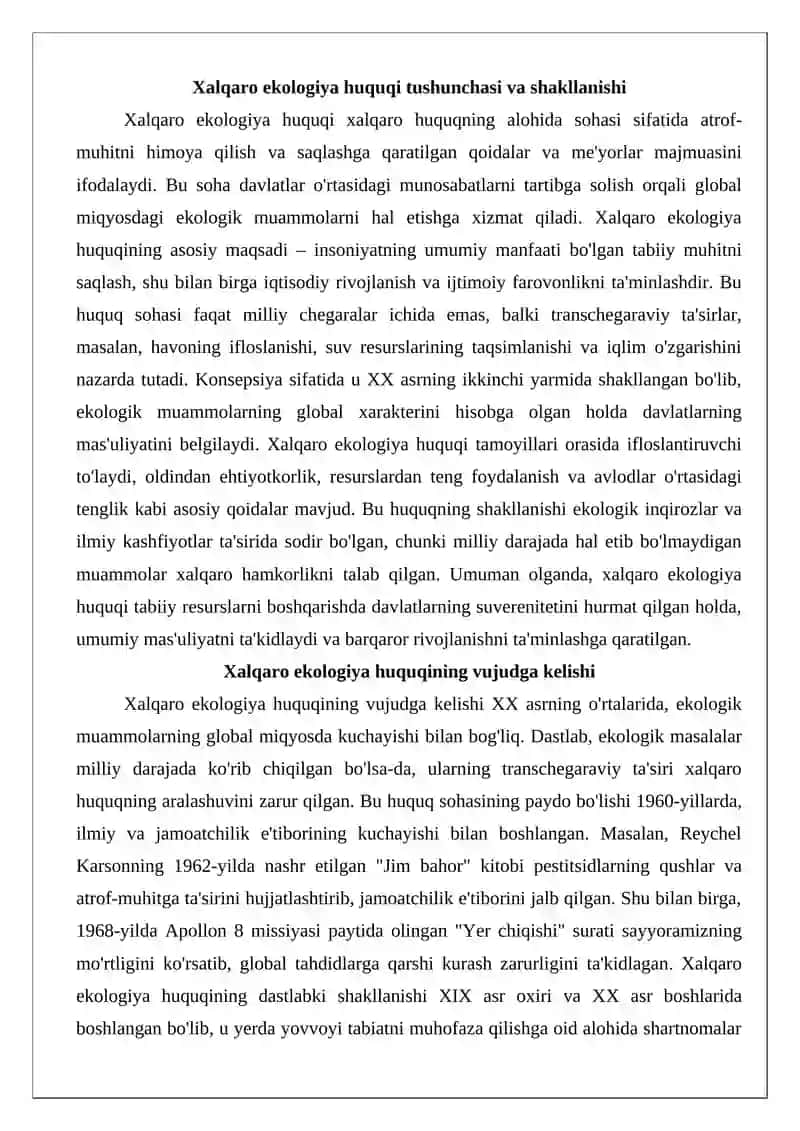 Xalqaro ekologiya huquqi 3