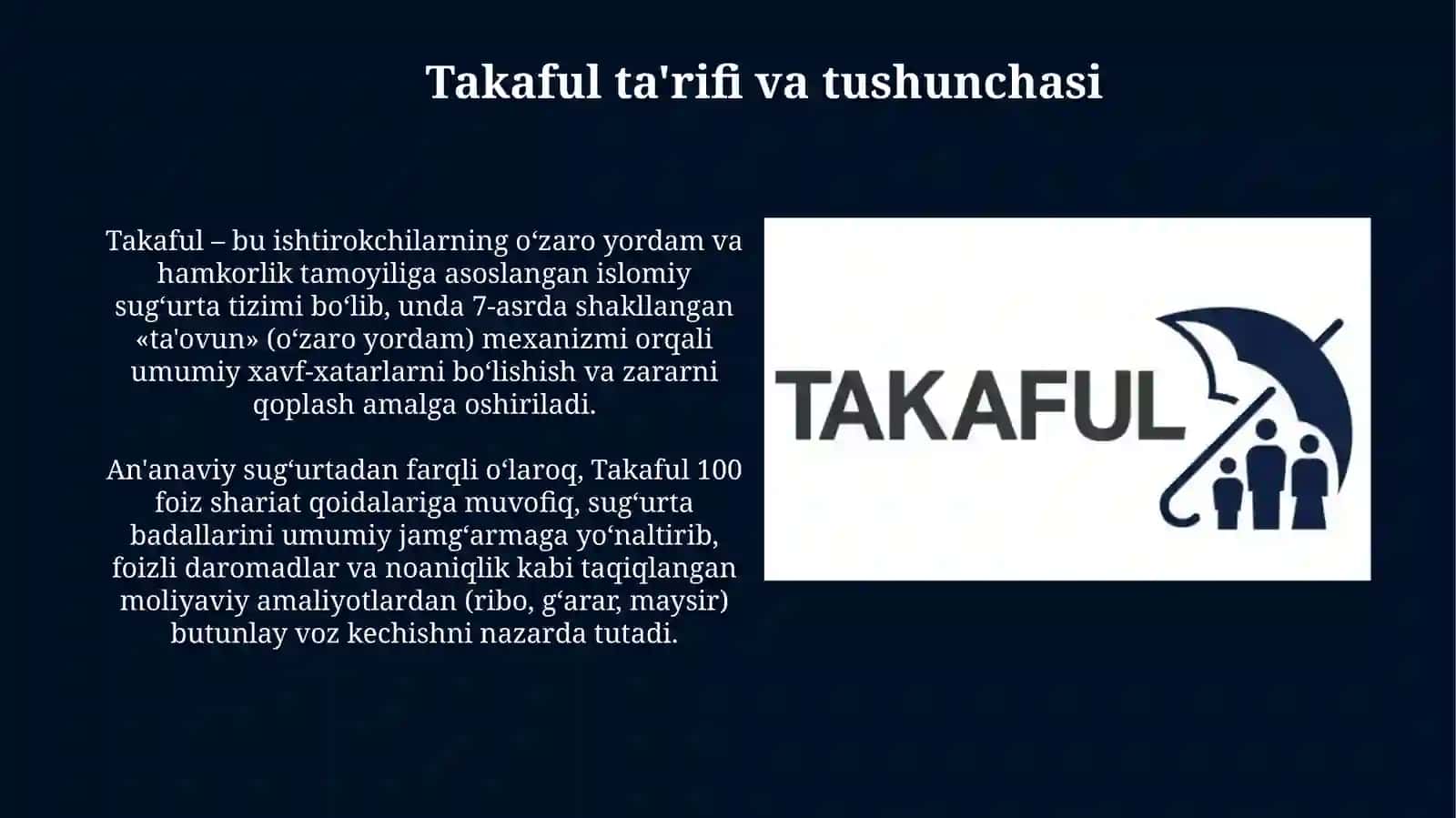 Takoful (Islomiy sug'urta) 3