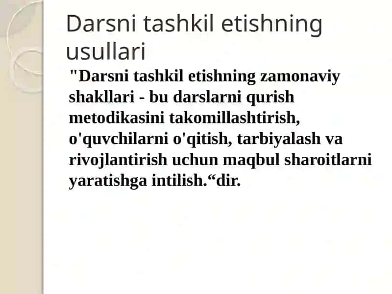 Darsnitashkiletish,amaliyot va nazariya birligi (Dars konspekti, dars ishlanmalarining yozilish tartiblari) 3