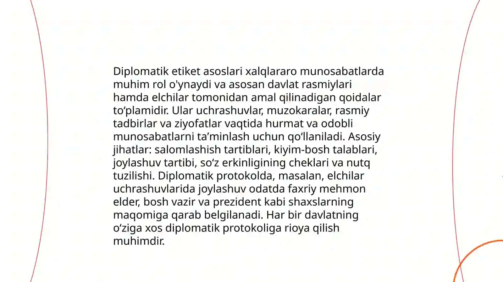 Diplomatik etiket 3