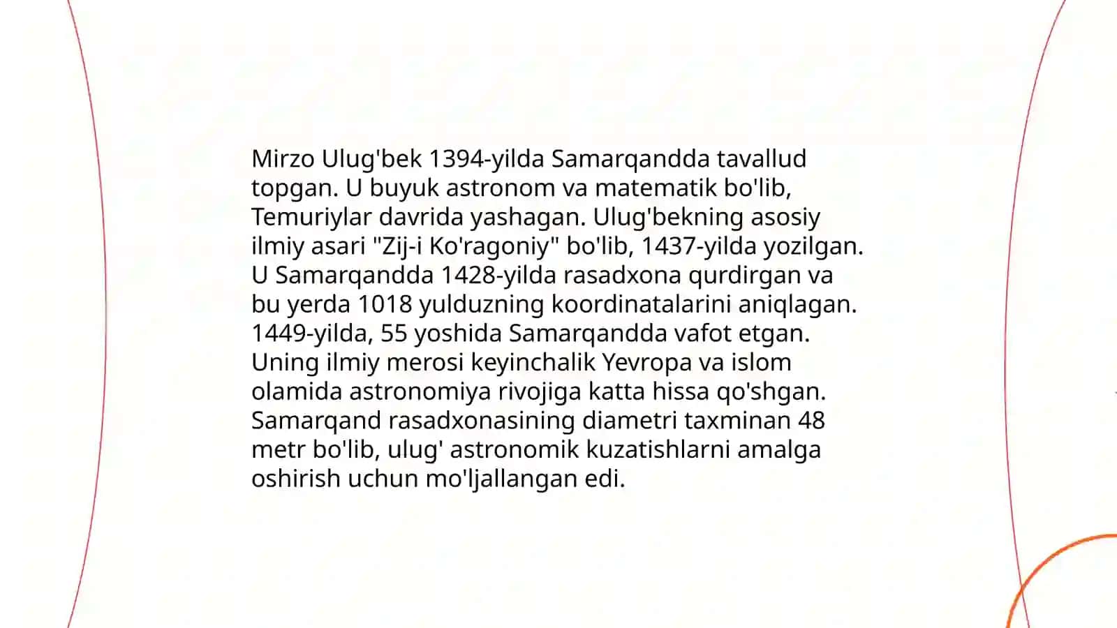 Mirzo Ulug'bek davlat arbobi va buyuk sarkarda 3