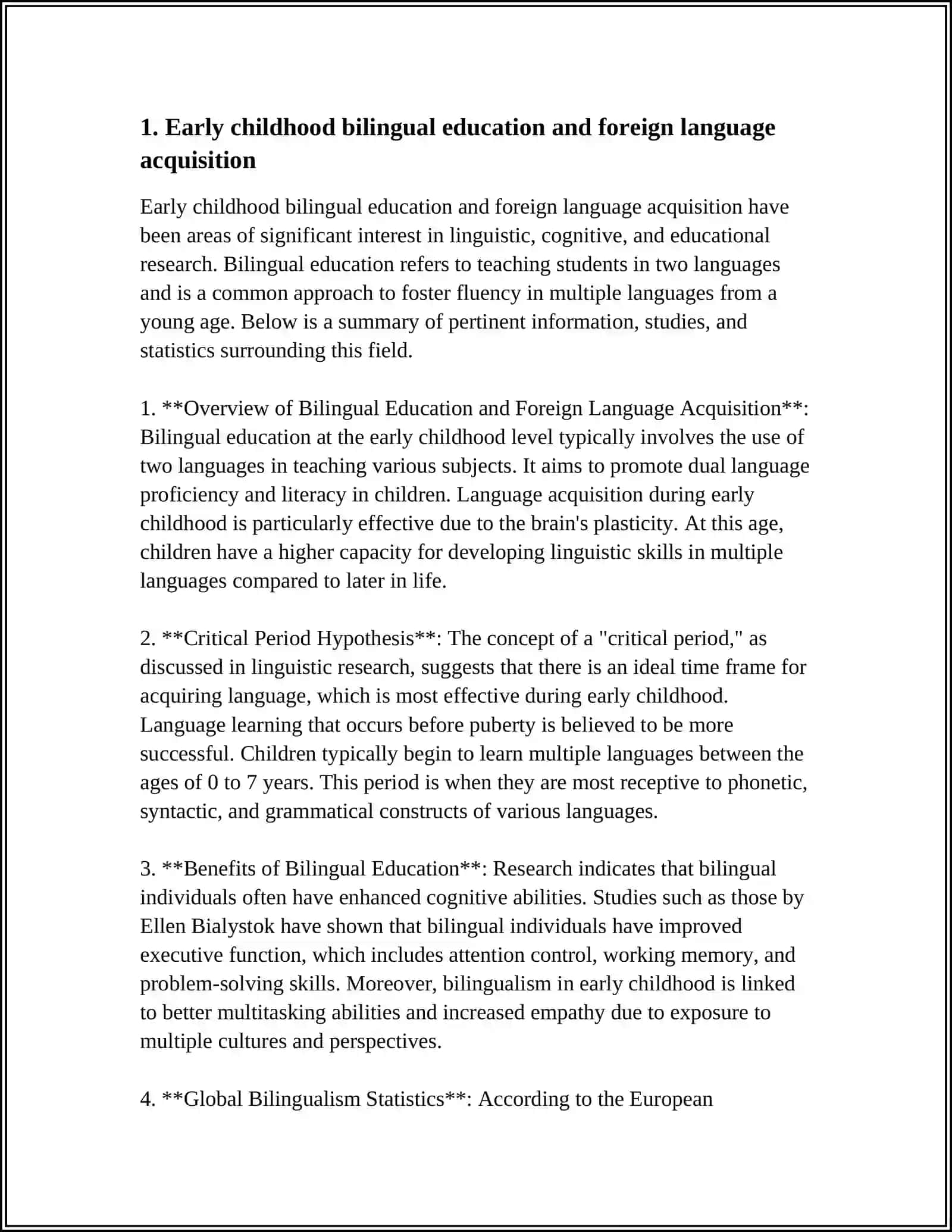 Early Childhood Bilingual Education 3