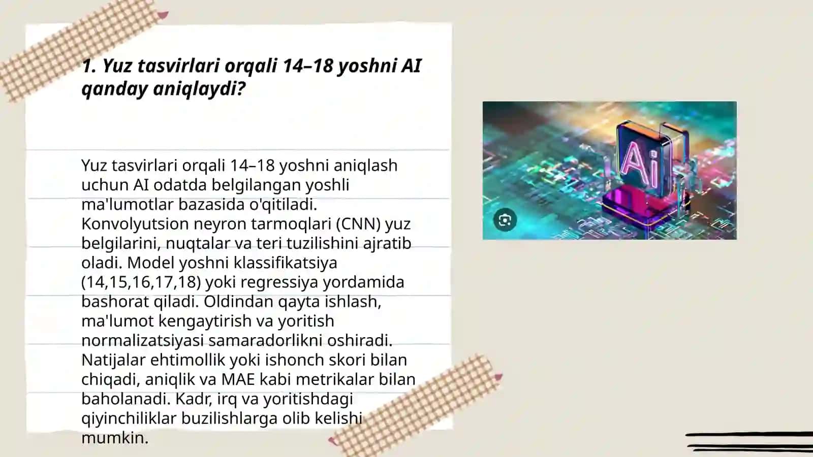Yuz Tasviridan 14-18 Yoshni AI bilan Aniqlash 3