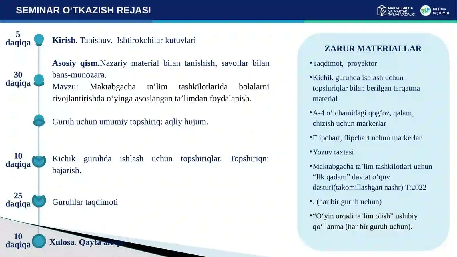 METODIK MAHORAT KUNI: BOLALAR BOG‘CHASI 3