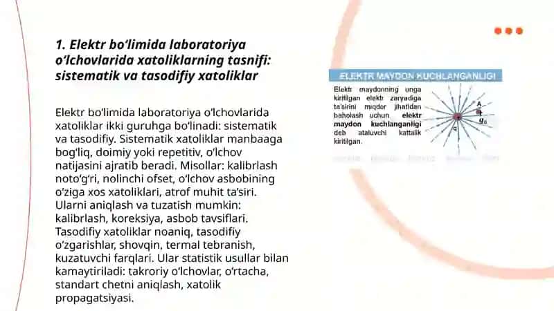 Elektr bõlimida labaratoriya ishlarida xatoliklarni aniqlash va uni baholash 3