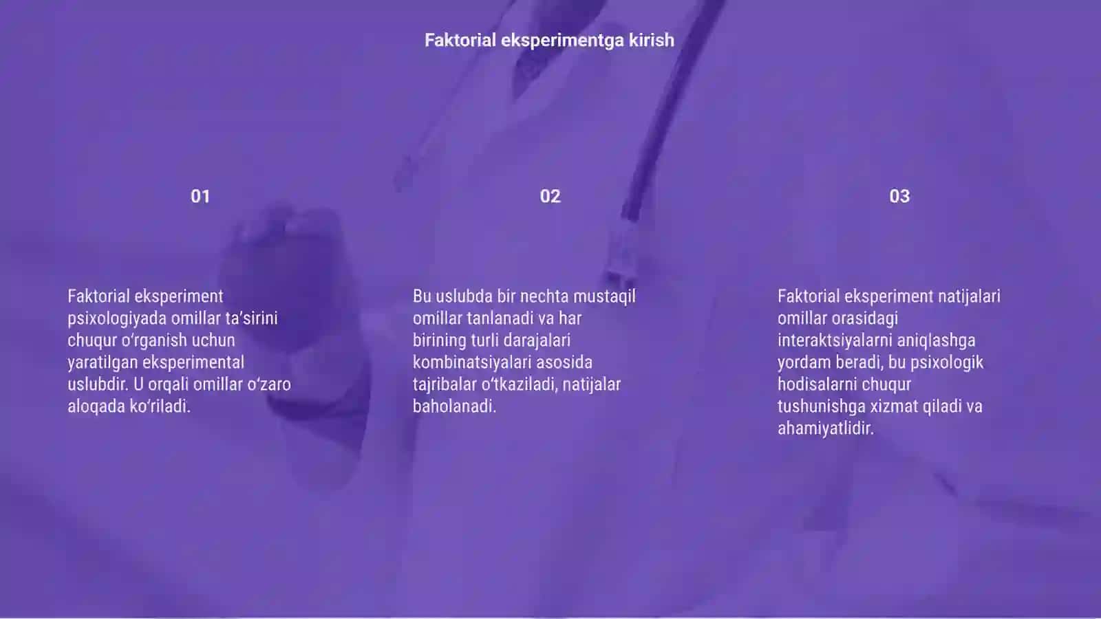 Psixologiyada faktoriy eksperiment 3