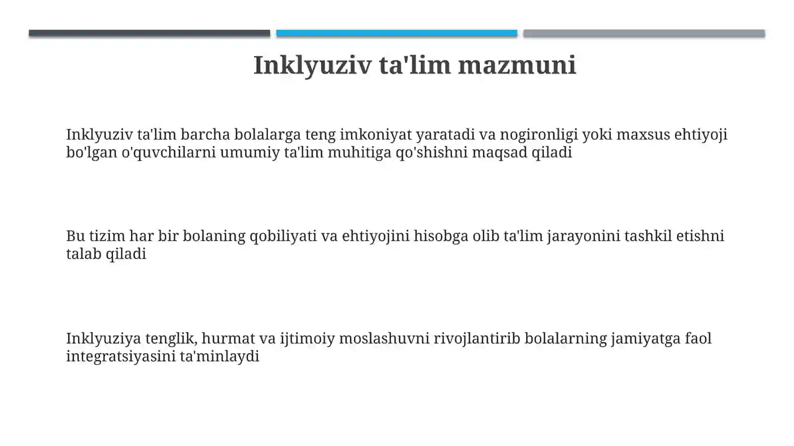 Inklyuziv ta'lim mazmuni 3