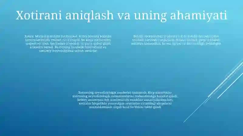 Kichik Maktab Yoshidagi Bolalarning Xotira Xususiyatlari Xotira Haqida Tushuncha Va Uning Nerf-Fizyalogik Asosi Nazaryalari 3