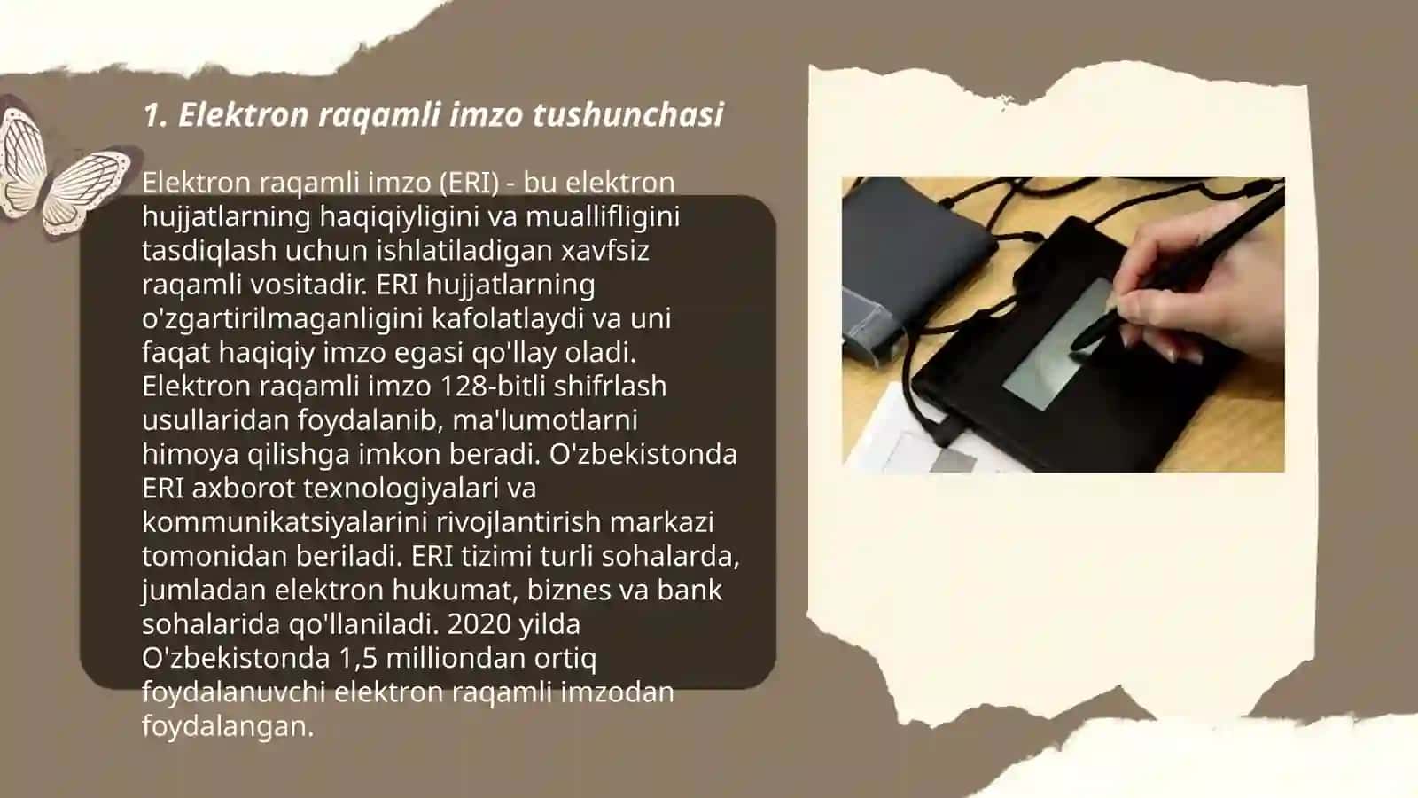 Elektron raqamli imzo va uning ochiq va yopiq kalitlari 3