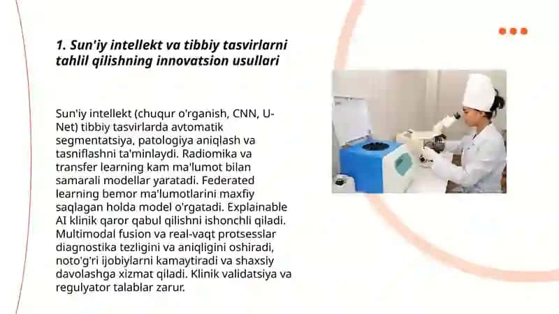 Innovatsion tibbiyotda diagnostika usullari va ularning ahamiyati 3