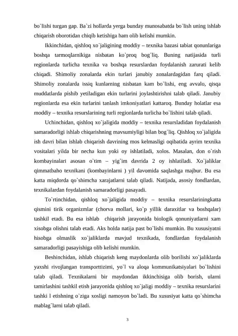 Qishloq xo`jaligi moddiy-texnika resurslari 3