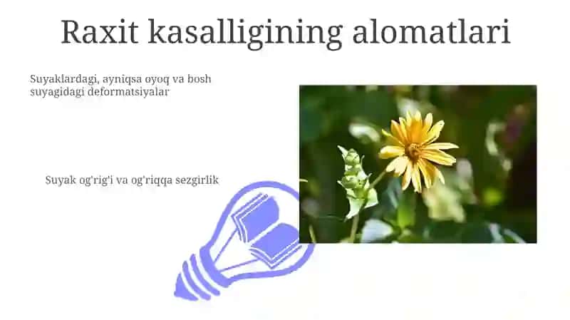 Mineral distrofiyalar kaltsi almashinuvining buzilishi rahit 3