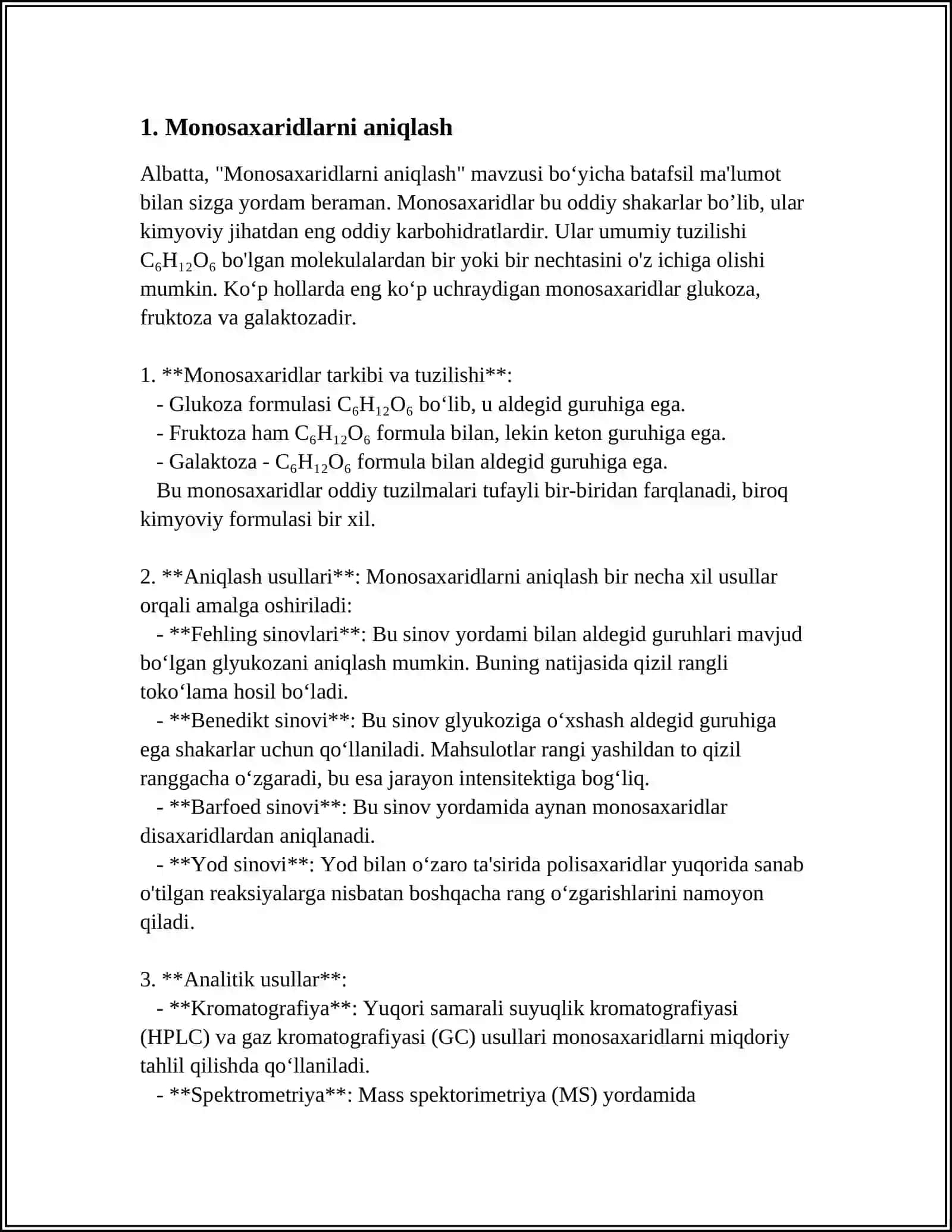 MONOSAXARIDLAR VA ULARNING TURLARI 3
