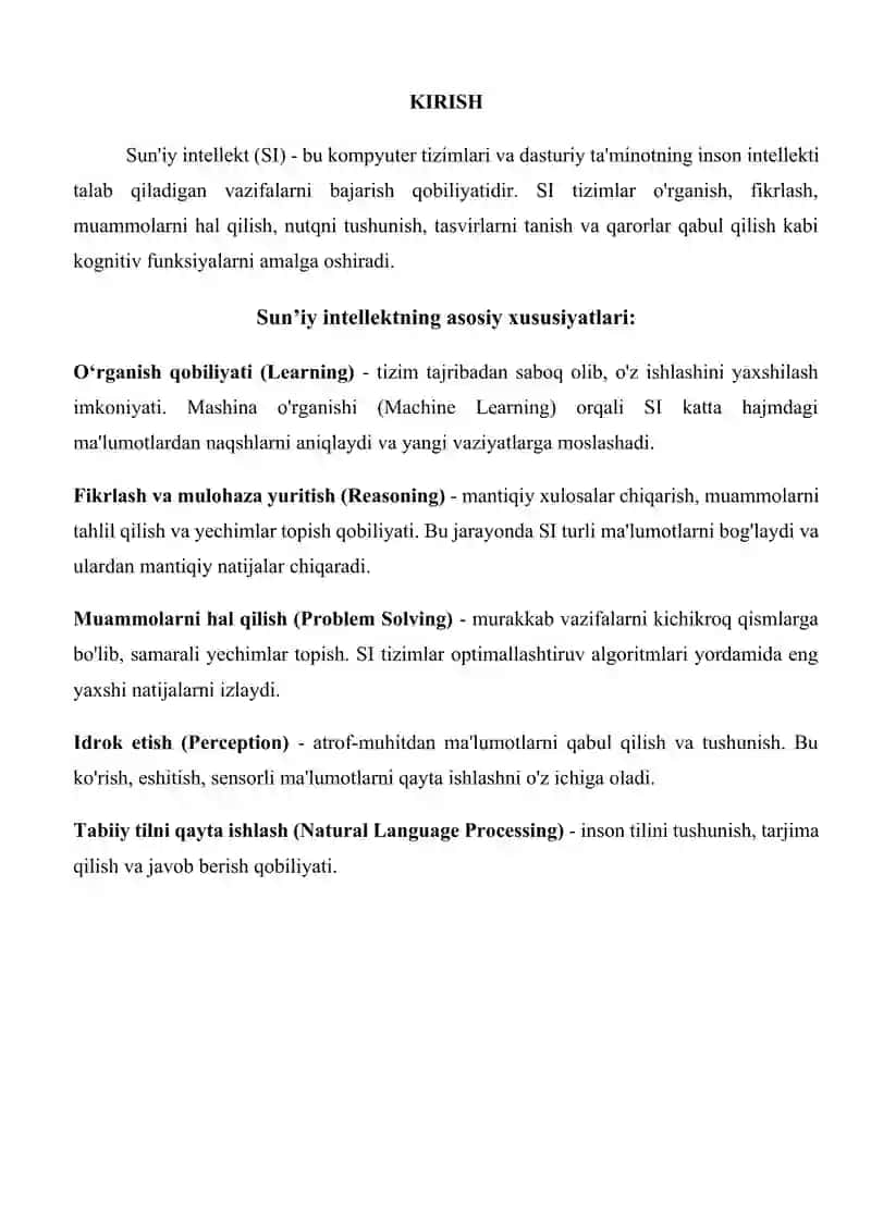 Sun'iy intellekt algoritmlarini ishlab chiqish jarayonlari 3