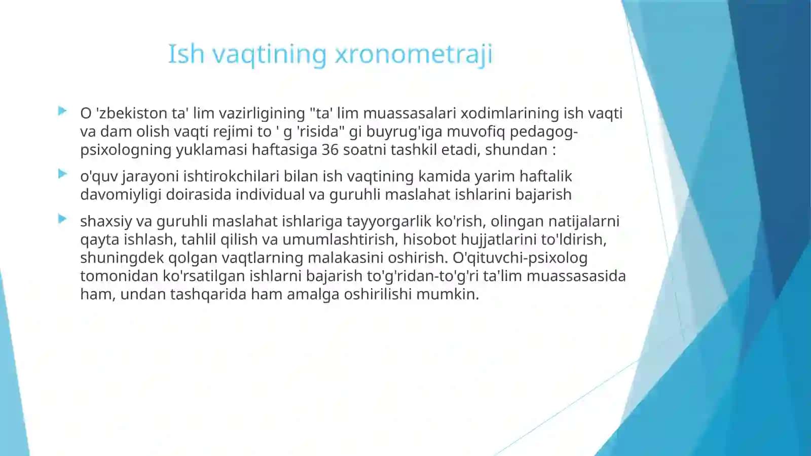 Umumiy ta'lim muassasasida o'qituvchi-psixologning hujjatlari 3