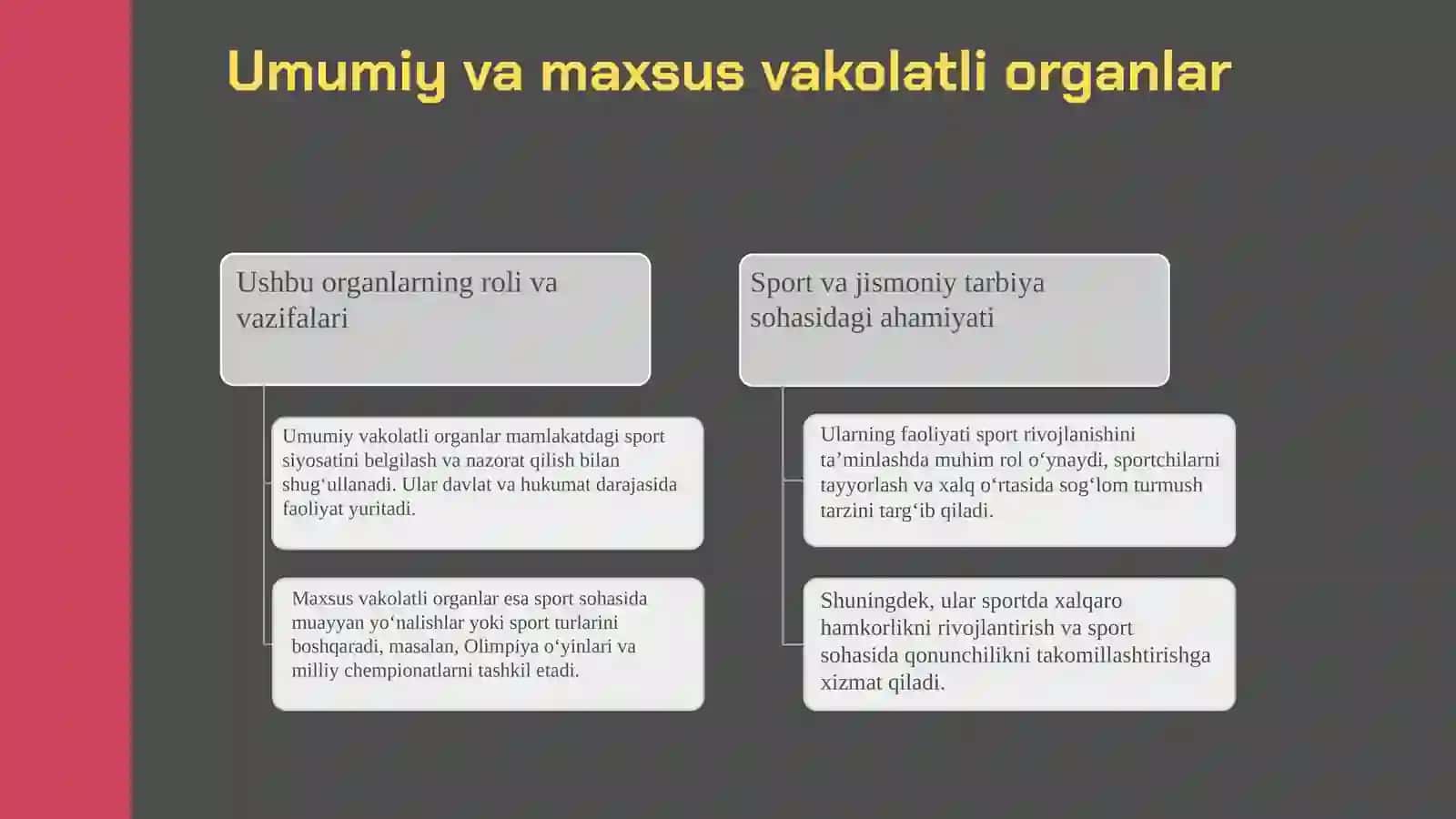 Umumiy va maxsus vakolatli organlarning vazifalari va funksiyalari 3