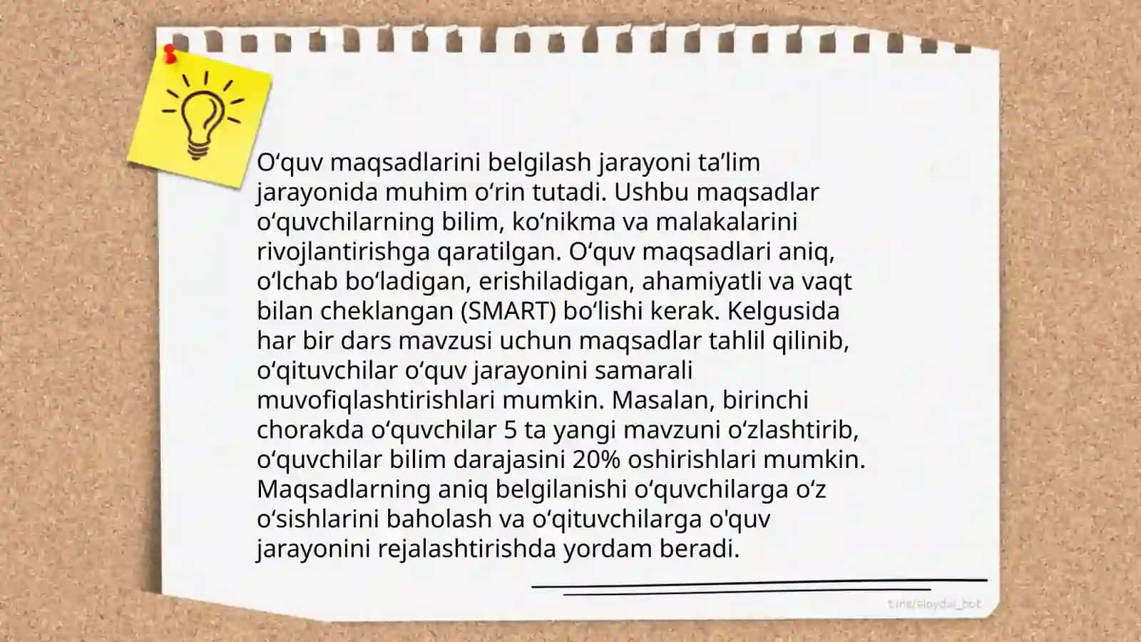 Oʻquv jarayonini loyihalashtirish 3