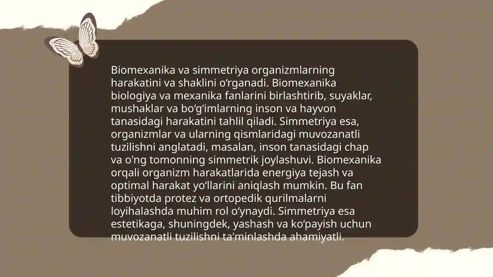 Biomexanika va simmetriya 3