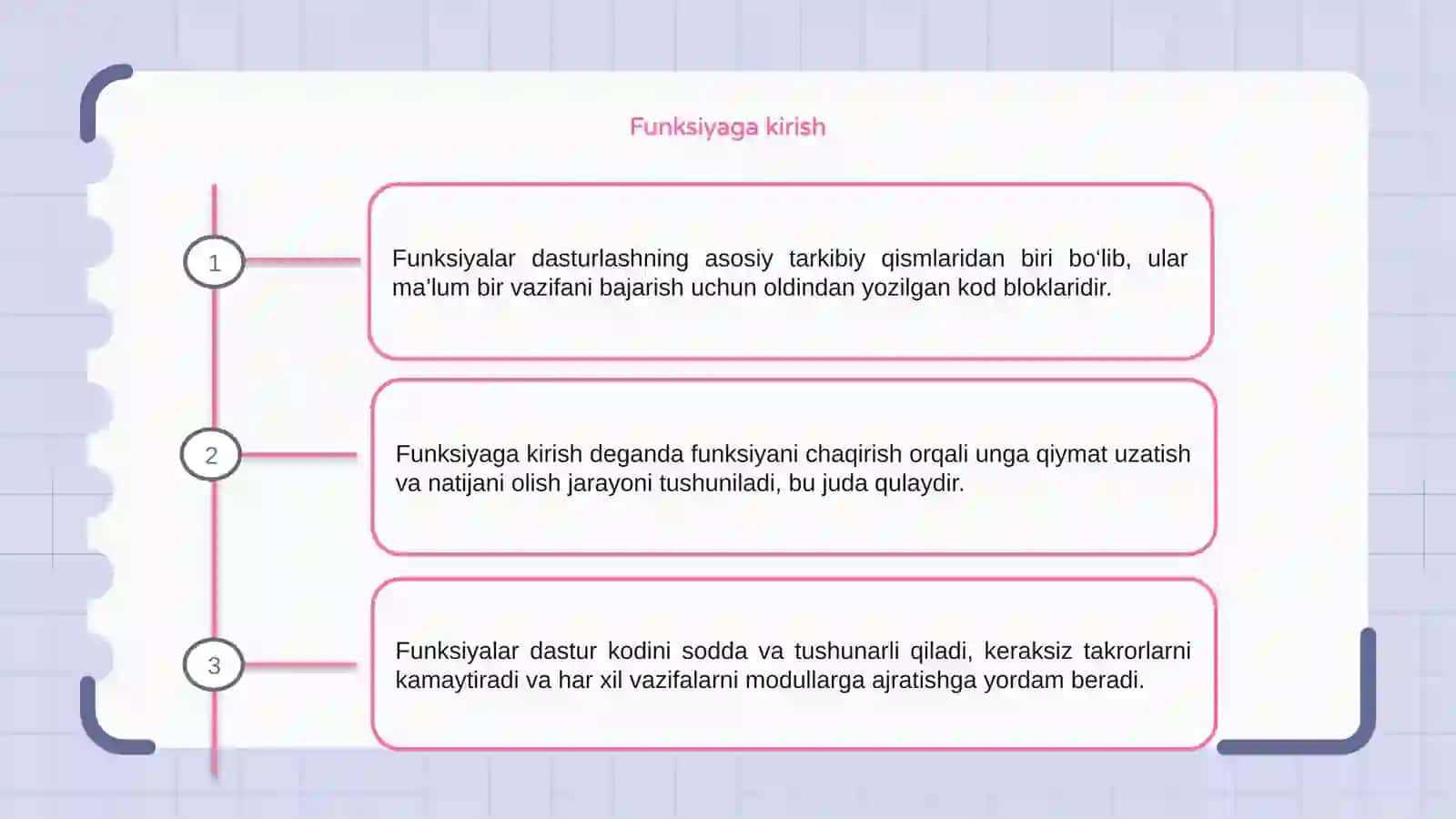Funksiyalar bilan ishlash 3