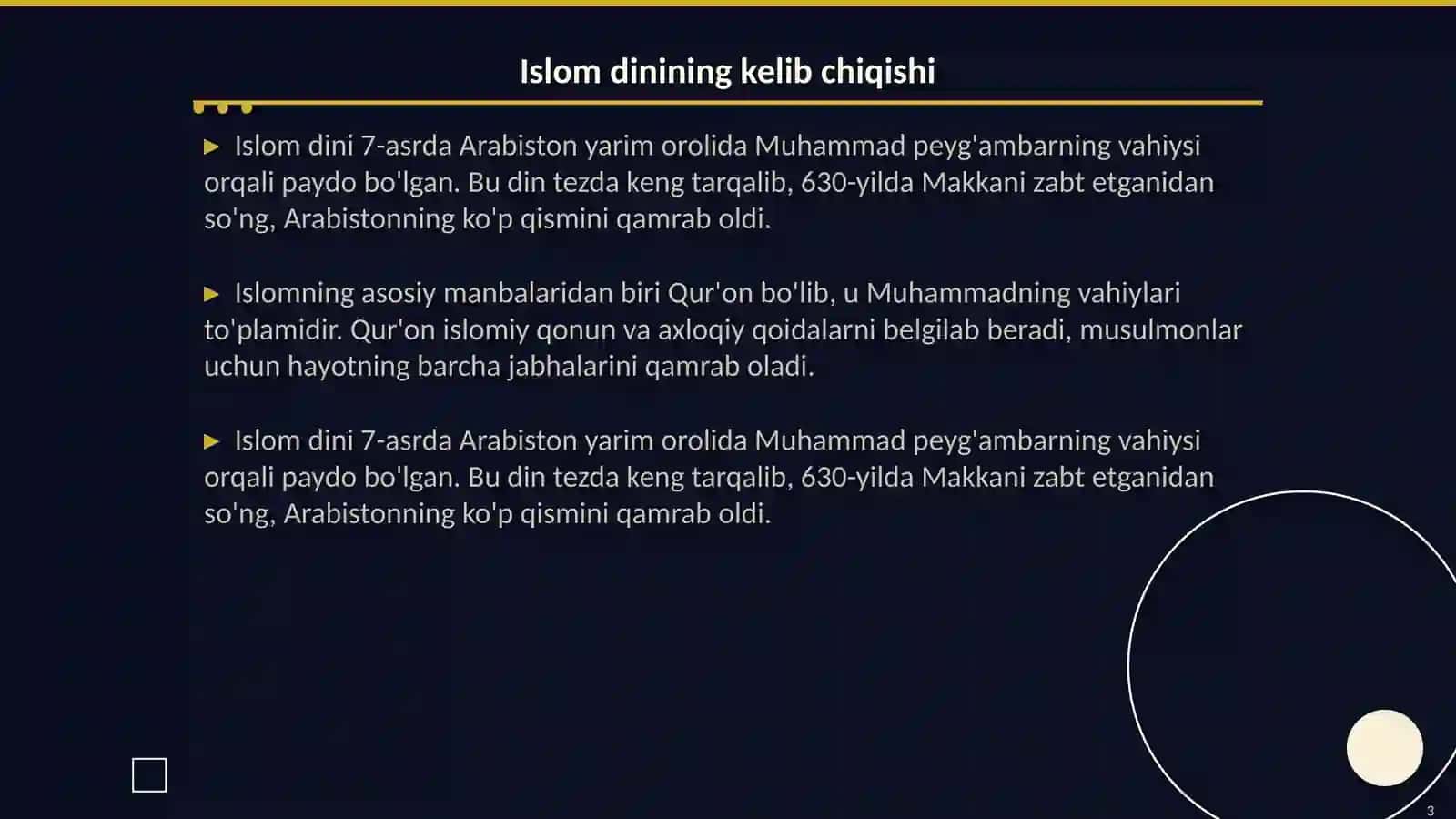 Oʻrta Osiyoda islom dinini tarqalishi 3