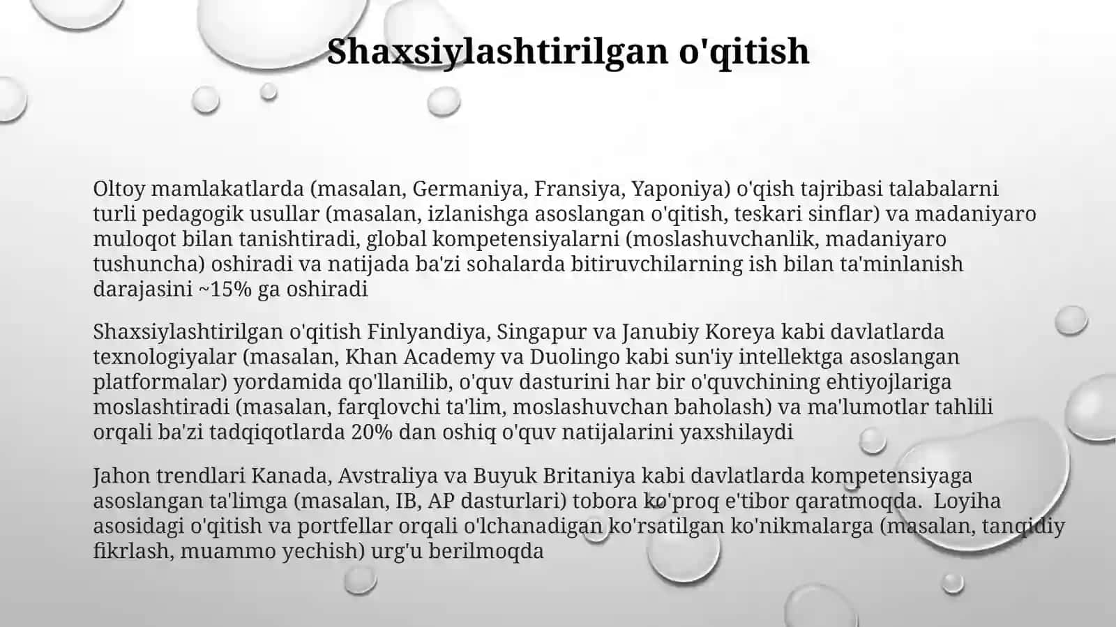 Xorijiymamlakatlardatalimtaraqqiyotiningasosiyyo'nalishlarivailg'orXorijiytajribalar 3