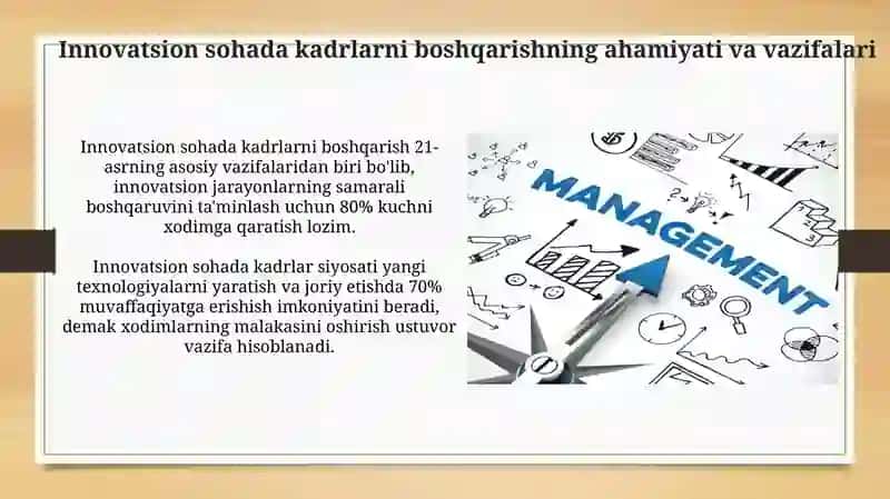 Innovatsion sohada kadrlarni boshqarish mexanizmi 3