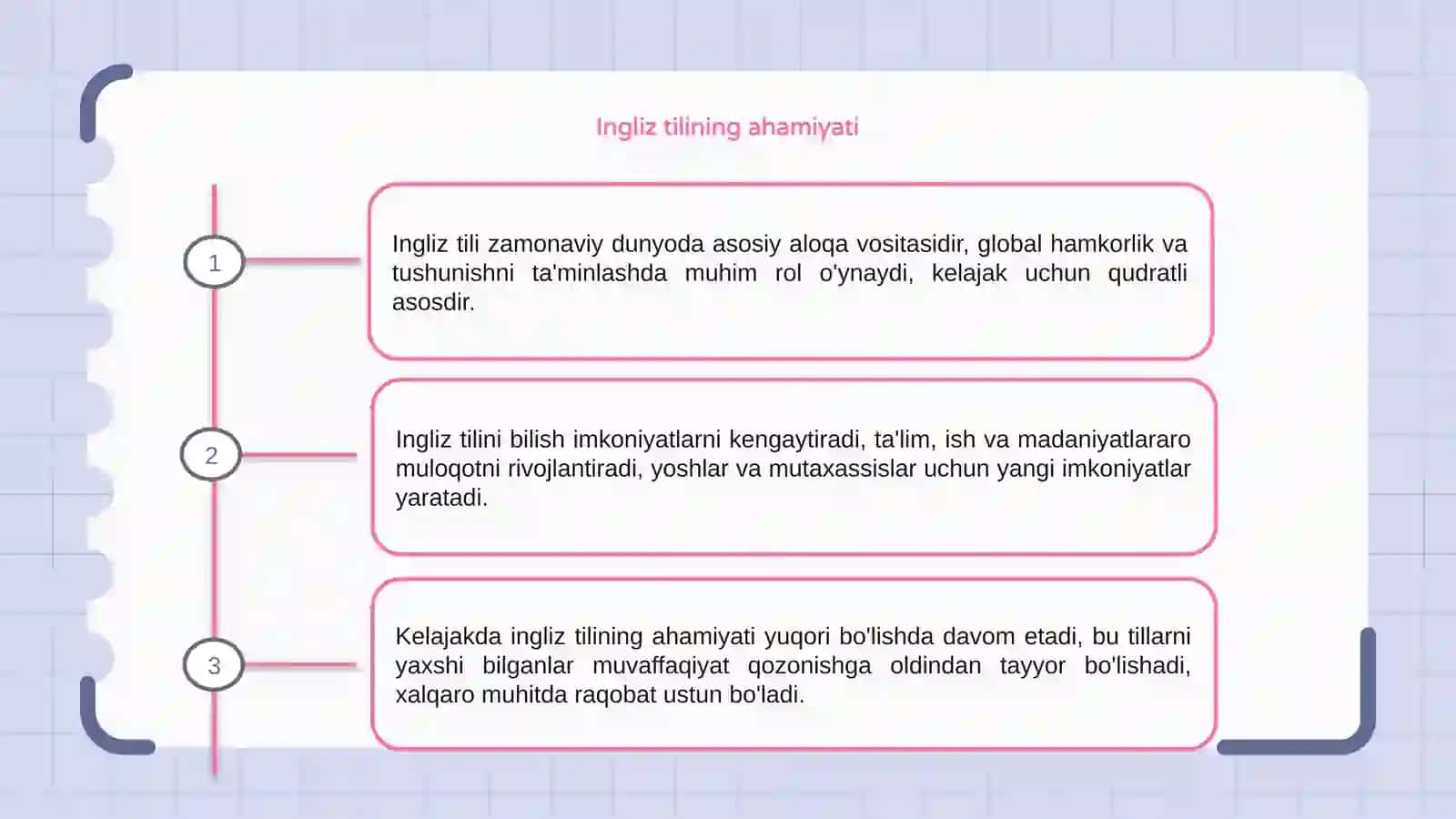 Ingliz tili kelajak poydevori 3