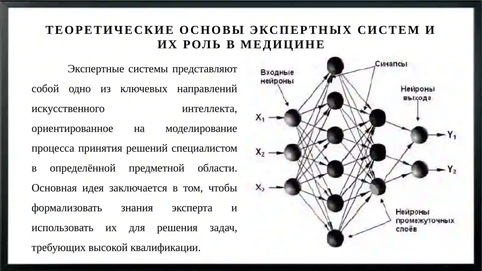 Разработка программного алгоритма применения экспертных систем в области медицины 3