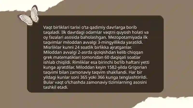 Vaqt oʻlchov birliklari 3