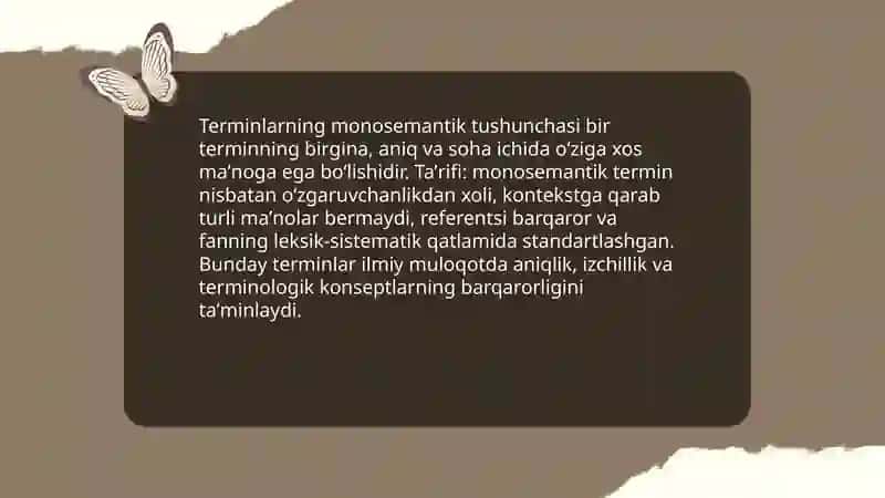 Terminlarning monosemantik xarakteri 3