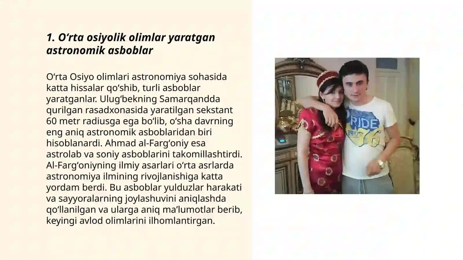 Oʻrta osiyolik olimlar yaratgan astronomik asboblar 3
