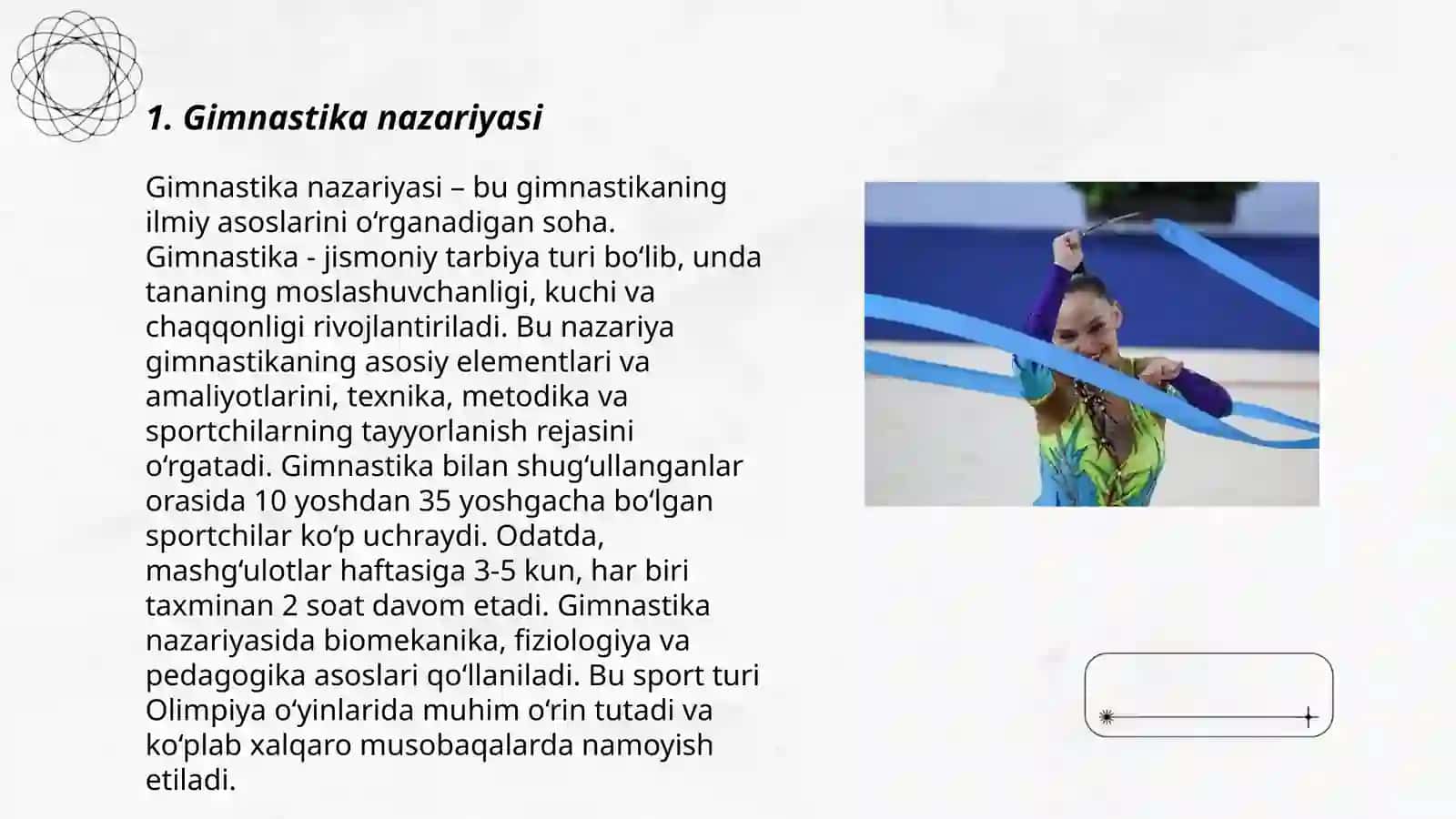 Gimnastika.Halqada bajariladigan mashqlar 3