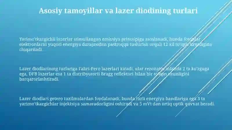 Yarim o'tkazgichli lazerlar 3