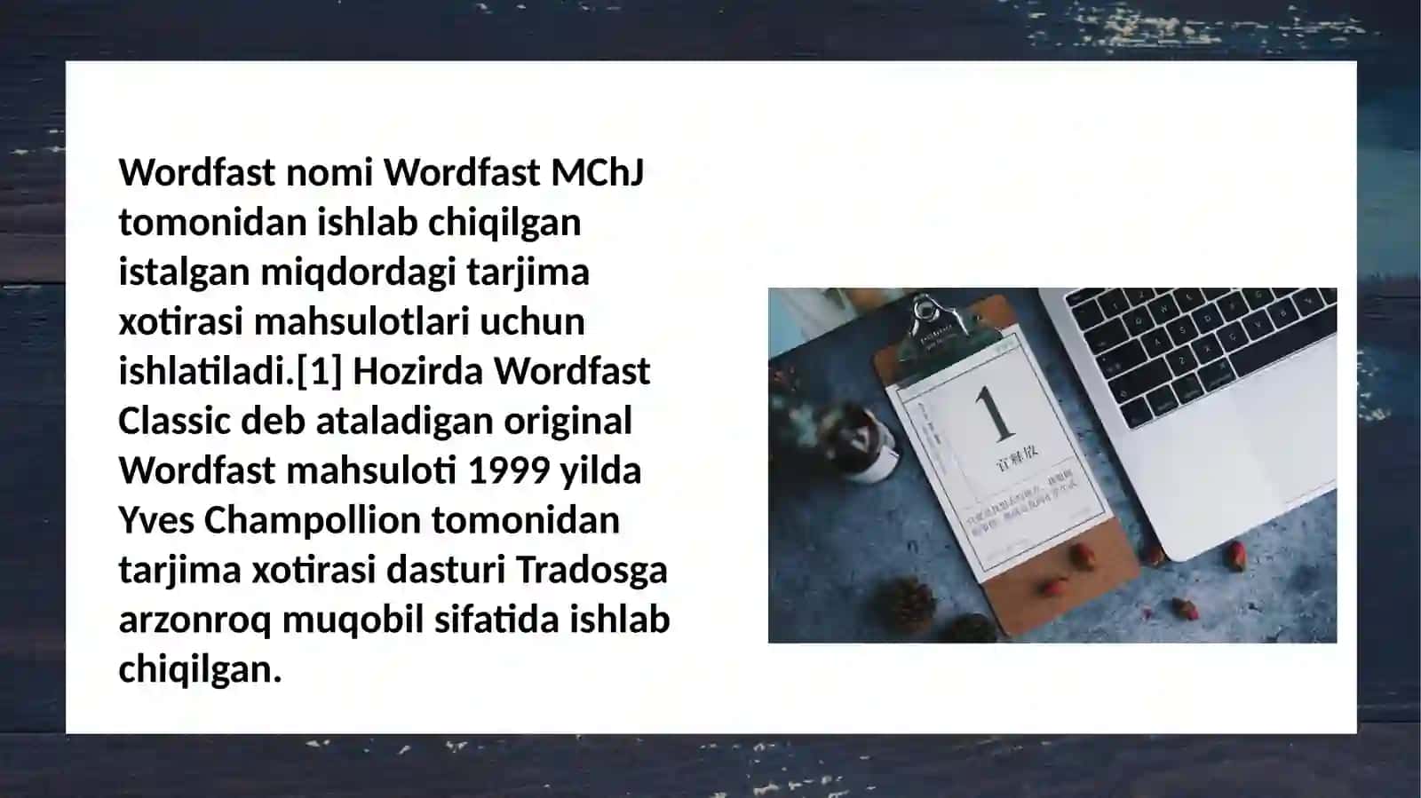 Wordfast ilovasi yordamida matnlarning so'z birikmalari ba'zasini shakllantirish 3