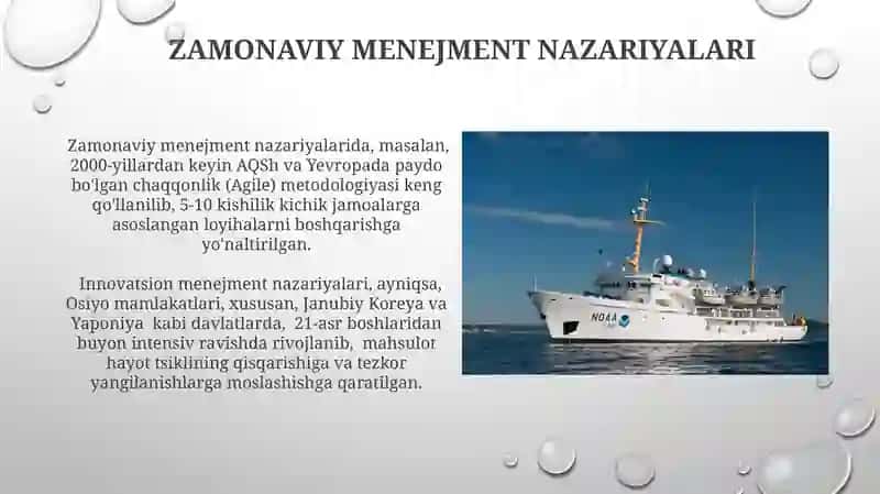 Zamonaviy menejment nazariyalari 3