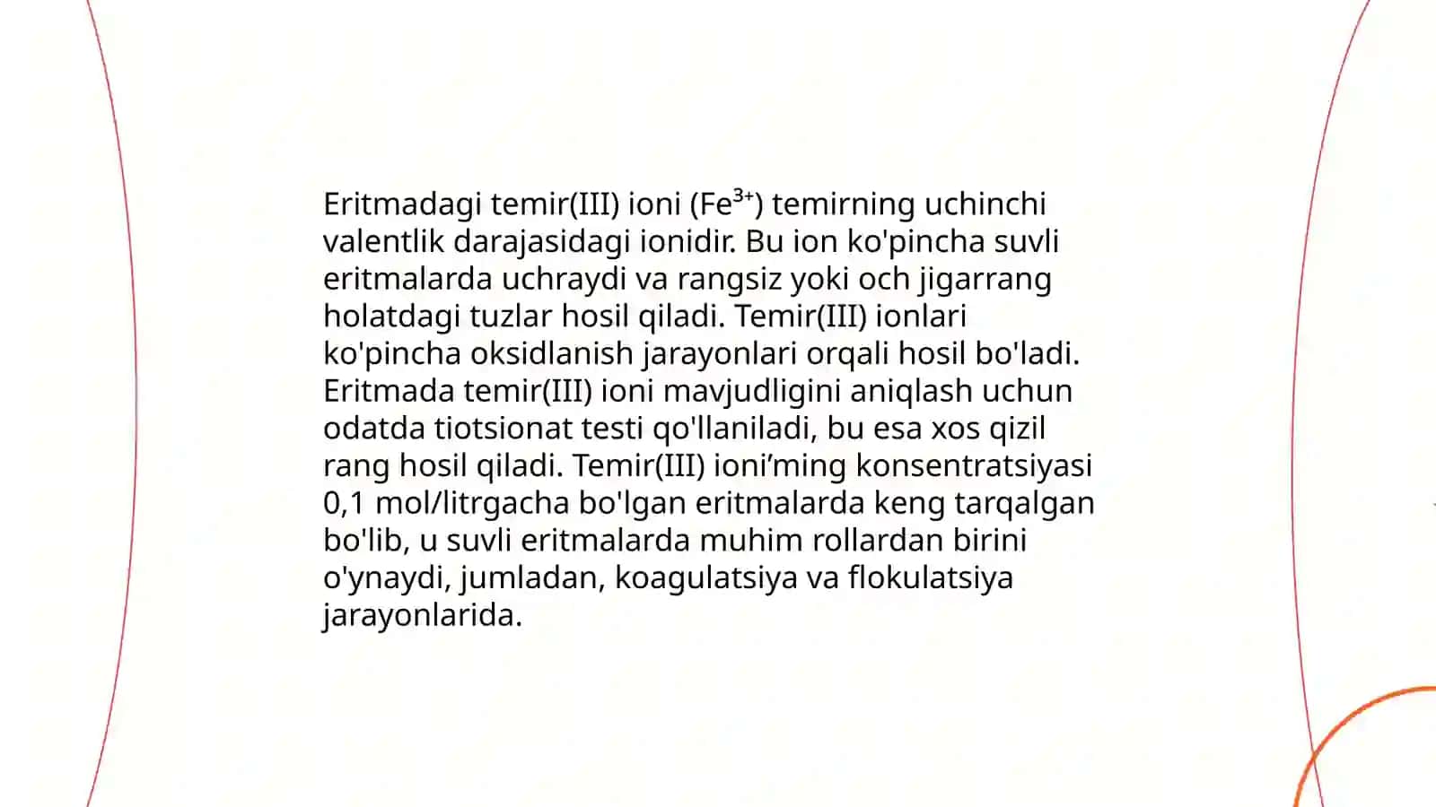 Eritmadagi Fe(lll) ionlarini bixromatometrik aniqlash 3