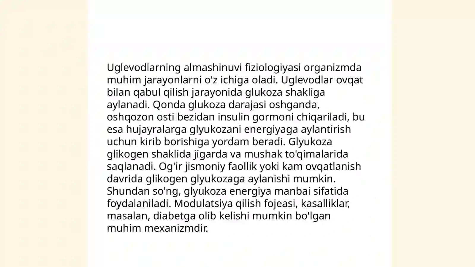 Uglevodlar almashinuvi buzilishidagi kasalliklar 3